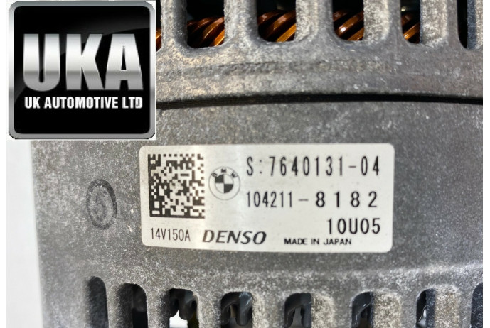 ALTERNATOR 7640131-04 BMW 420 420D 2.0 F30 2018 B47D20A 150AMP 104211-8182