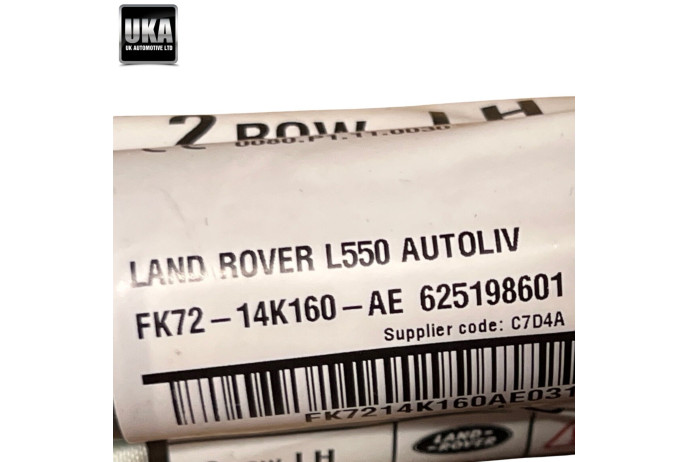 AIRBAG FK72-14K160-AE LAND ROVER DISCOVERY SPORT CURTAIN LEFT HAND SIDE LR060791