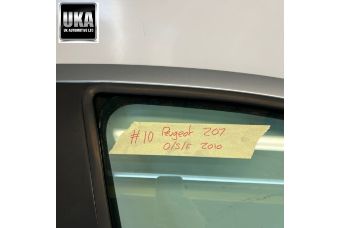 DRIVERS DOOR PEUGEOT 207 MK1 5 DOOR FRONT RIGHT IN SILVER #10