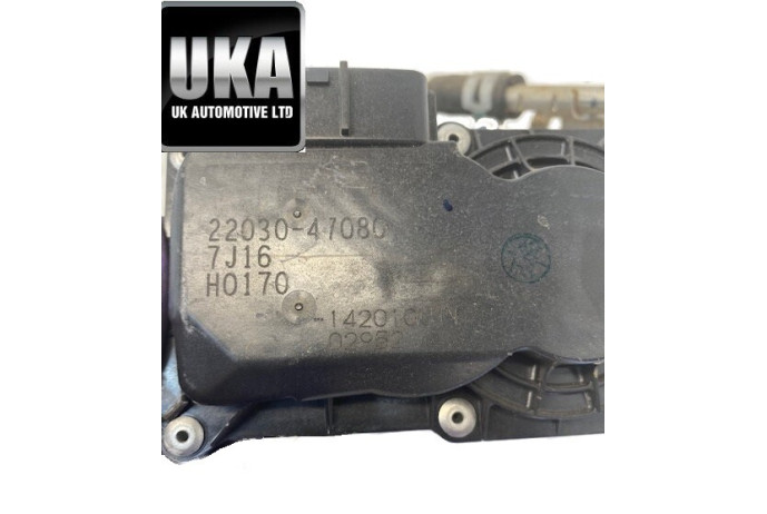2018 TOYOTA AURIS VVT-I ICON TECH 1.2 INLET THROTTLE VALVE BODY 22030-47080