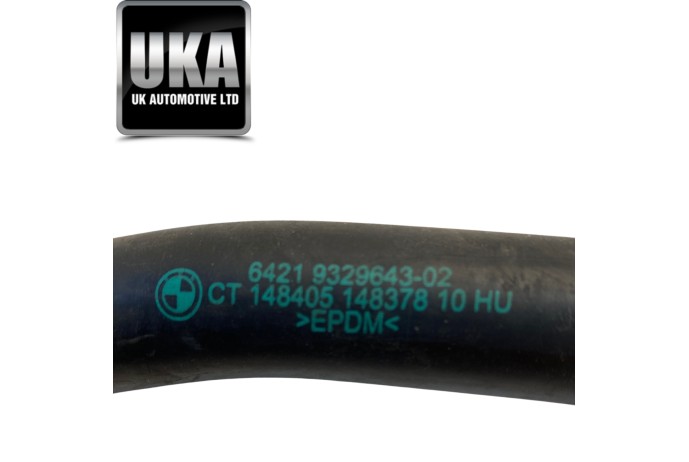 HOSE 9329643 BMW 118 1.5 PETROL 2019 2,300 WATER COOLANT PIPE