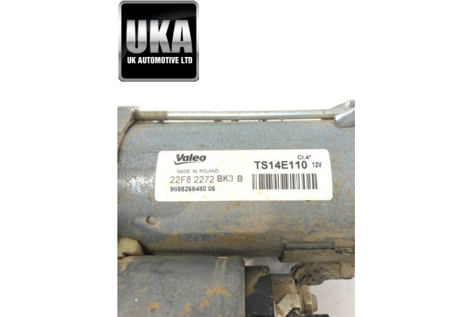 2018 PEUGEOT PARTNER MK2 1.6 HDI VALEO STARTER MOTOR TS14E110