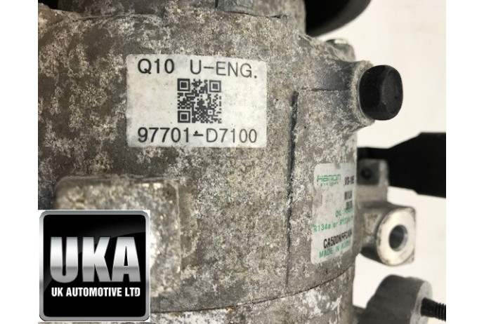 2017 KIA SPORTAGE 1.7 CRDI AIR CON AIR CONDITIONING COMPRESSOR PUMP 97701D7100