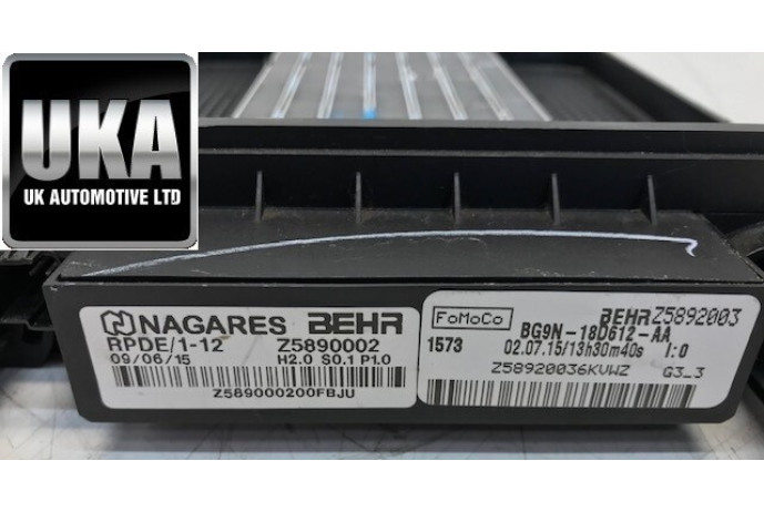 2015 RANGE ROVER EVOQUE 2.0 TD4 GENUINE ELECTRIC HEATER MATRIX BG9N180612AA
