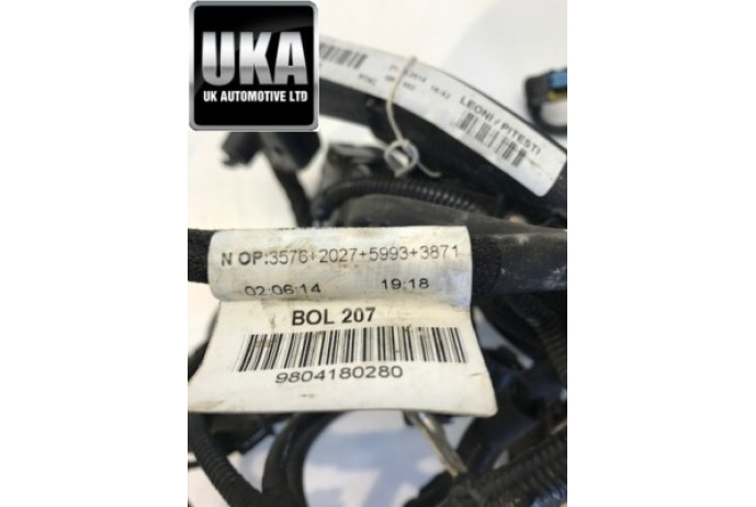 LOOM 9804180280 PEUGEOT 2008 E-HDI 1.6 ENGINE WIRING HARNESS DV6D 9HP