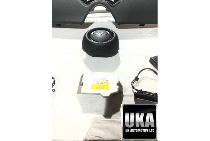 AIRBAG KIT BMW MINI COOPER S R56 FULL AIR BAG MODULE CURTAINS DASH PRETENSIONER