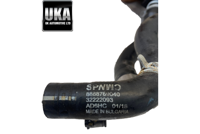 HOSE 32222092 VOLVO V40 T3 2.0 TURBO PETROL 2016 LEFT SIDE COOLING HOSE RADIATOR
