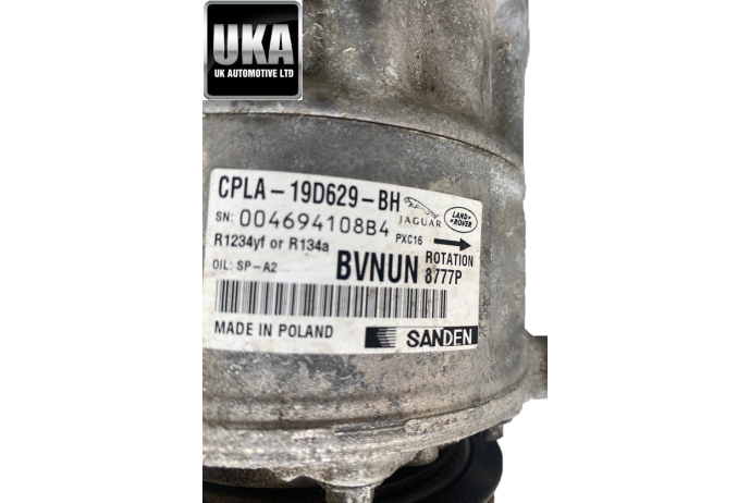 AC PUMP CPLA-19D629-BH RANGE ROVER VELAR 2.0 DIESEL AIR CON CONDITIONING 2018