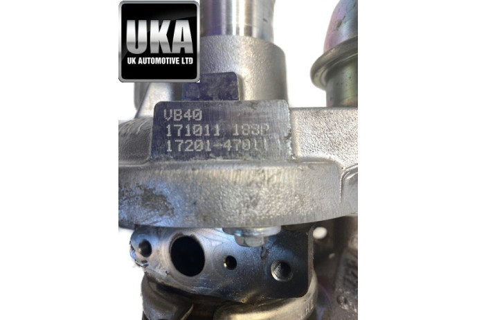 TURBO TOYOTA AURIS VVT-I 1.2 TURBO TURBOCHARGER 2018 VB40 171011 17201-47011
