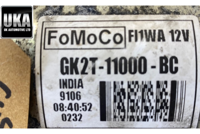 STARTER MOTOR TRANSIT CUSTOM MK8 2.0 EURO 6.2 FWD TDCI FORD GK2T-11000-BC 