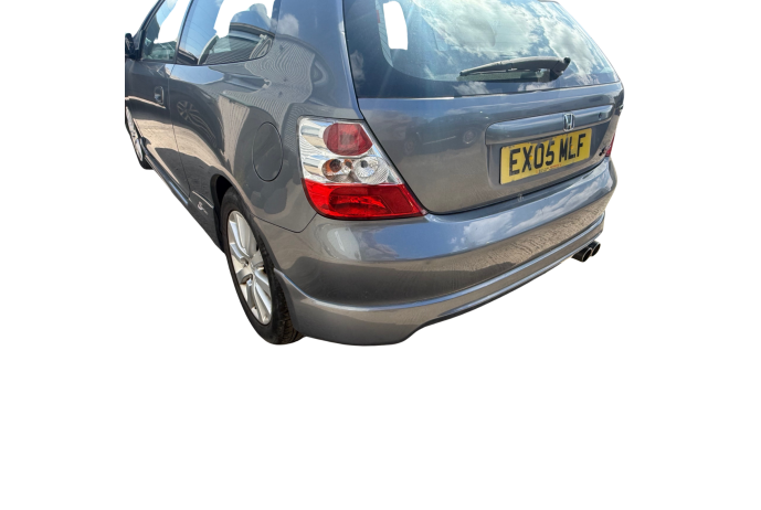 REAR BUMPER HONDA CIVIC MK7 SPORT EP23 WITH LOWER SKIRT IN GREY