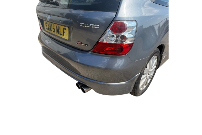 REAR BUMPER HONDA CIVIC MK7 SPORT EP23 WITH LOWER SKIRT IN GREY