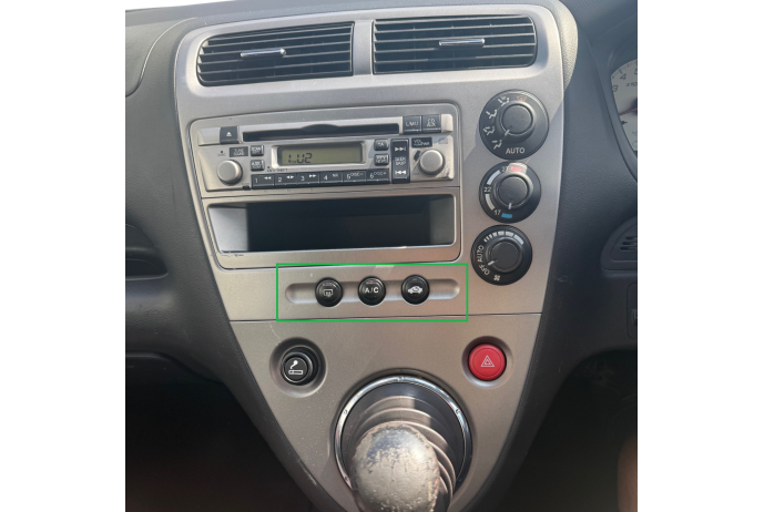 HEATER CONTROL HONDA CIVIC MK7 SPORT EP23 PANEL BUTTONS RECIRC AC HEATED SCREEN