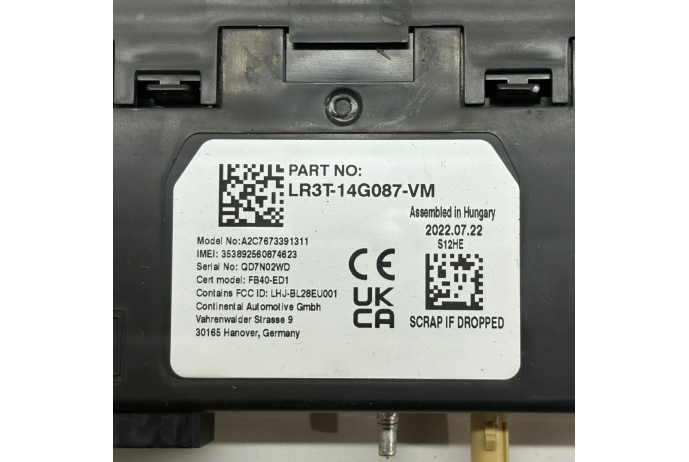 MODULE LR3T-14G087-VM FORD TRANSIT CUSTOM MK9 MEDIA GATEWAY CONTROL ECU 19-2024