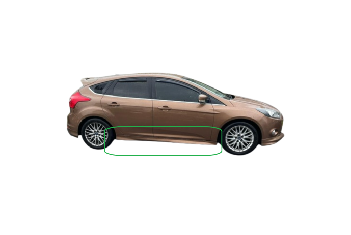 SIDE SKIRT FORD FOCUS MK3 ZETEC S 2011-2017 DRIVERS RIGHT GOLD ZETEC-S