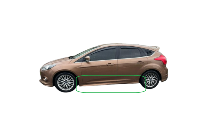 SIDE SKIRT FORD FOCUS MK3 ZETEC S 2011-2017 PASSENGER LEFT GOLD ZETEC-S