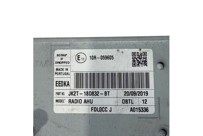 STERIO JK2T-18D832-BT FORD TRANSIT CUSTOM MK9 DASH HEAD UNIT PLAYER 19-2024