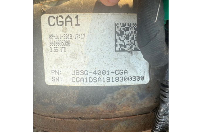 AXLE JB3G-4001-CGA FORD RANGER 2.0 REAR DIFFERENTIAL 3.55 RATIO AUTO AUTOMATIC