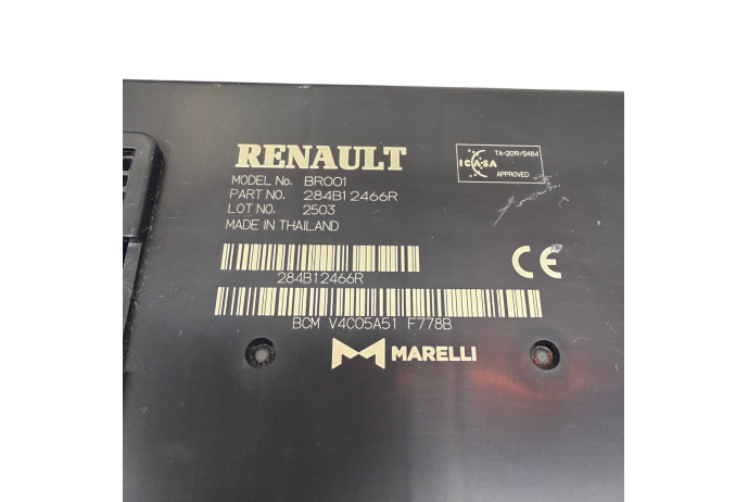 MODULE 284B12466R RENAULT TRAFFIC 2.0 BCM BODY CONTROL ECU 2022 2019-22