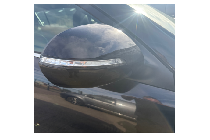 MIRROR KIA SPORTAGE MK3 WING DOOR DRIVERS RIGHT POWER FOLD IN BLACK E6 2016
