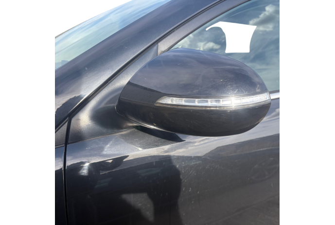 MIRROR KIA SPORTAGE MK3 WING DOOR PASSENGER LEFT POWER FOLD IN BLACK E6 2016