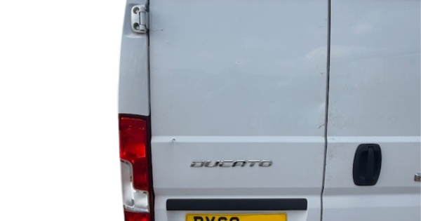 REAR DOOR FIAT DUCATO MK4 2.3 EURO 6 2020 BACK PASSENGER LEFT WHITE