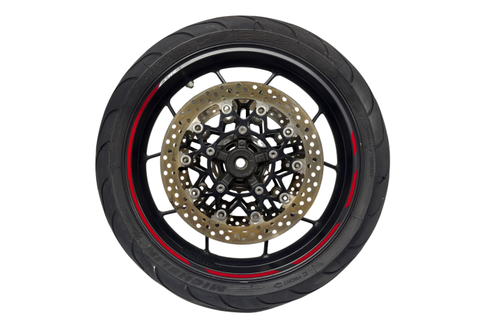 FRONT WHEEL HONDA CBR 650R MICHELIN PILOT POWER TYRE 120 70 ZR17 2019 - 2023