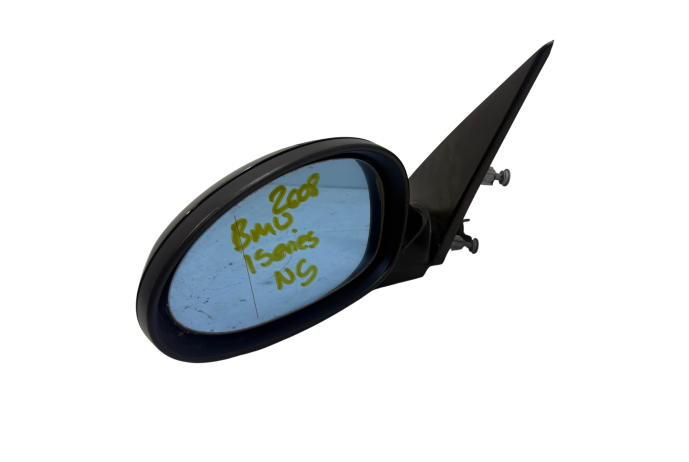 MIRROR BMW 1 SERIES E87 DOOR WING MIRROR IN BLACK PASSENGER LEFT 2008