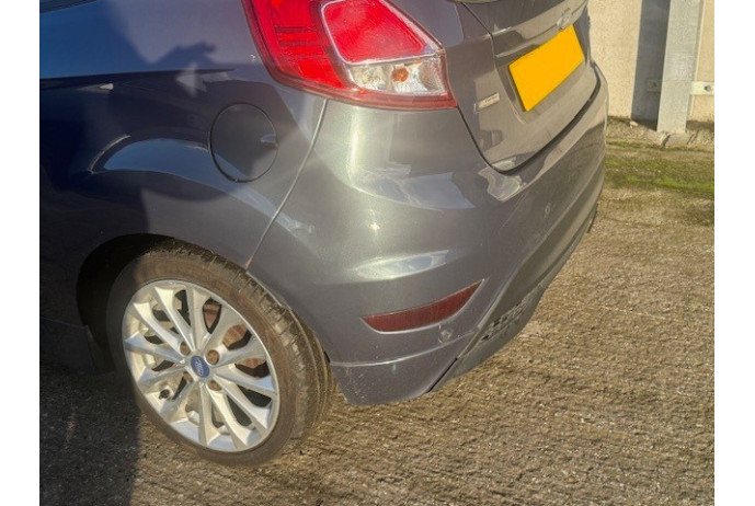 BUMPER FORD FIESTA MK7 ZETEC S REAR IN MIDNIGHT SKY GREY WITH PARKING SENSORS