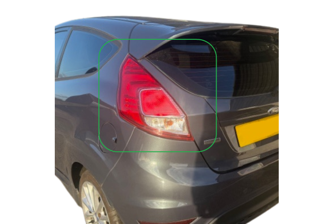 REAR LIGHT FORD FIESTA MK7 ZETEC S TAIL LAMP LENSE PASSENGER LEFT 2013-2016