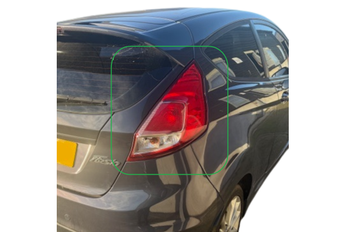 REAR LIGHT FORD FIESTA MK7 ZETEC S TAIL LAMP LENSE DRIVERS RIGHT 2013-2016