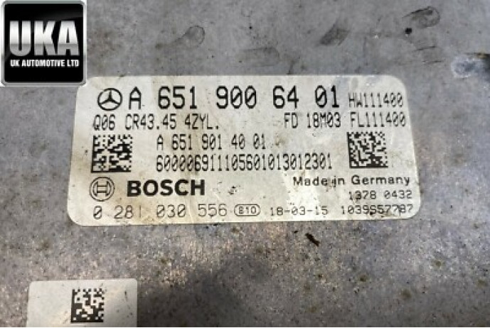 ECU MERCEDES GLC 220 2018 2.1 CDI ENGINE MODULE ENGINE CONTROL UNIT A6519006401