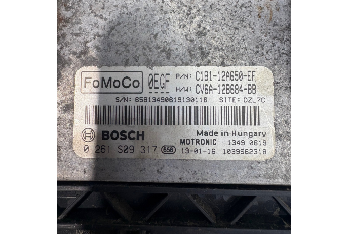 ECU C1B1-12A650-EF FORD FIESTA 1.0 MK7 PETROL TURBO ENGINE CONTROL MODULE UNIT
