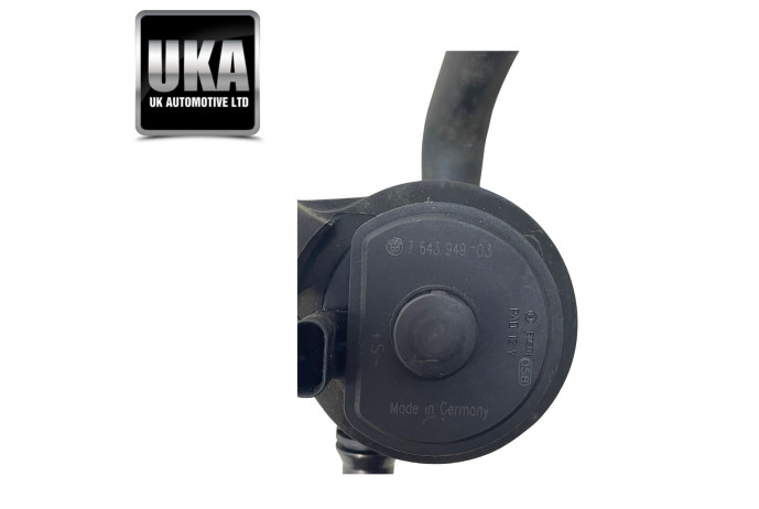 PUMP 7643949 BMW X3 X DRIVE 2.0 DIESEL F25 2016 AUXILIARY WATER PUMP COOLANT