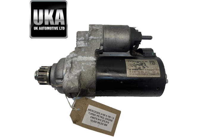 STARTER MOTOR A2709060700 MERCEDES A180 1.6 TURBO PETROL 2015