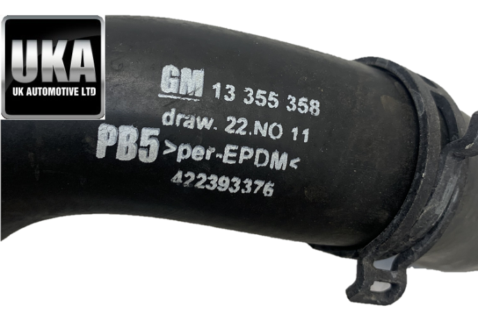 2019 VAUXHALL ADAM MK1 1.2 PETROL LEFT COOLANT RADIATOR HOSE 13355358