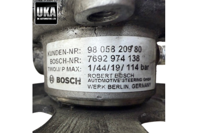 PUMP 9805820980 CITROEN RELAY BOXER 2.2 POWER STEERING PUMP DW12 2020