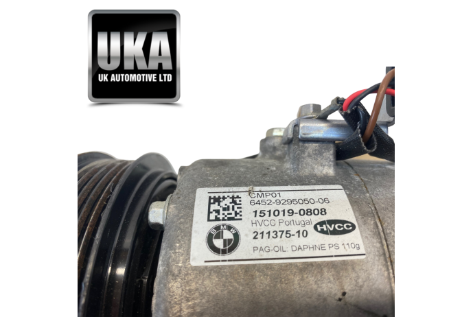 AC PUMP 9295050 MINI MK4 1.2 PETROL 2016 AIR CON CONDITIONING PUMP