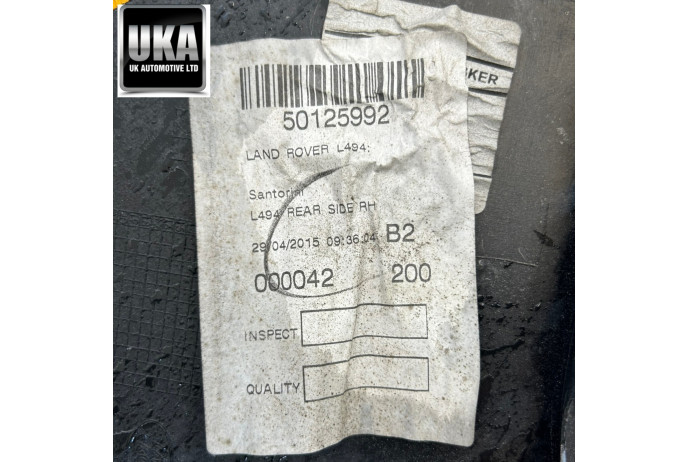 BUMPER RANGE ROVER SPORT L494 REAR BUMPER SKIN IN BLACK 2014-2017 #1