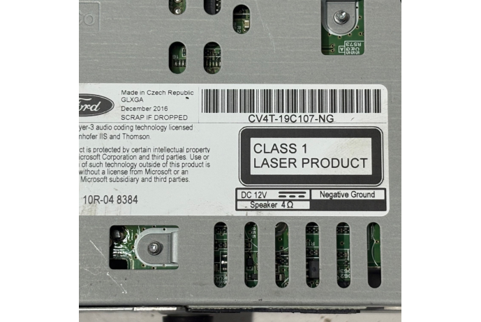 RADIO CV4T-19C107-NG FORD KUGA MK2 SAT NAV CD RAIO HEAD SYNC UNIT 2016-2019