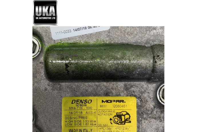 AIR CON PUMP FIAT 500 ABARTH 1.4 PETROL TURBO AIR CONDITIONING MR447190-1640