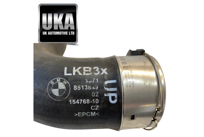 HOSE 8513849 BMW 118 1.5 PETROL 2019 2,300 MILES INTERCOOLER BOOST HOSE