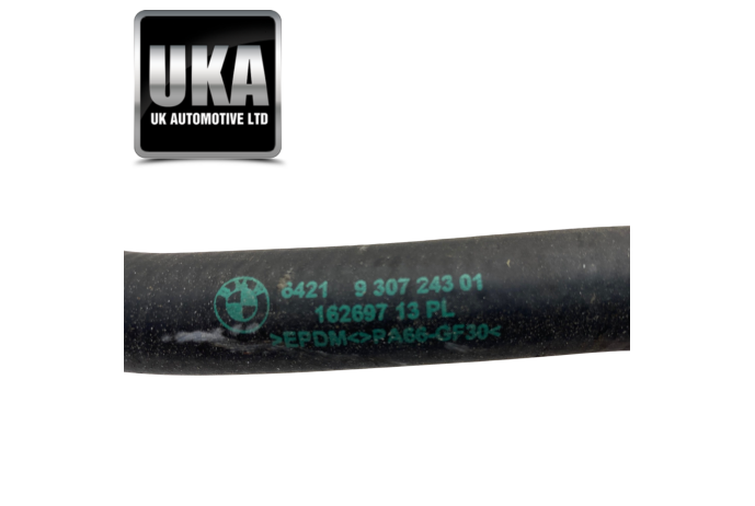 HOSE 9307243 BMW M4 3.0 F83 PETROL 2018 EURO 6 WATER COOLANT PIPE