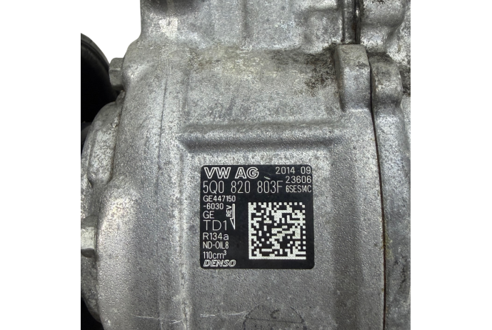 AC PUMP 5Q0820803F VW GOLF GTI MK7 1984CC 2.0 TSI TURBO AIR CON 2014 VOLKSWAGEN