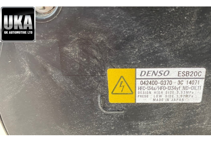PUMP 042400-0370 TOYOTA COROLLA HYBRID VVT-I HYBRID AC AIR CON COMPRESSOR
