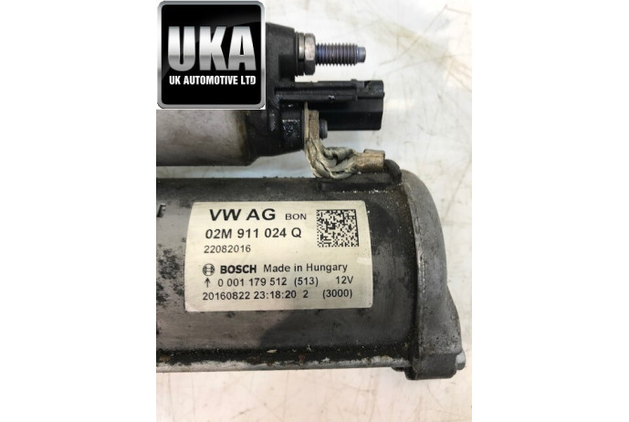 2016 VOLKSWAGEN POLO MK5 14-17 MATCH 1.2 TSI BOSCH STARTER MOTOR 0001179512