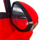 MIRROR FORD FIESTA MK7 DOOR WING POWER FOLD REAR VIEW MIRROR IN RED 2013-2017