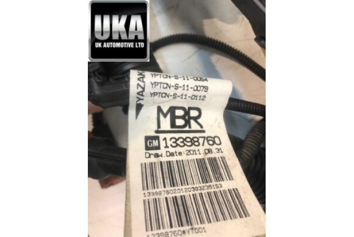 2012 VAUXHALL CORSA SX 1.2 1.3 DIESEL ENGINE WIRING LOOM HARNESS 13398760 MBR