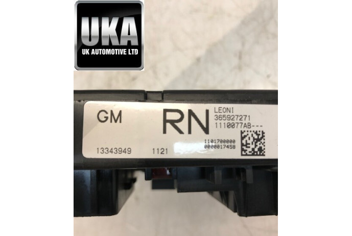 2009-15 VAUXHALL ASTRA J 1.6 PETROL REAR FUSE BOX BODY CONTROL MODULE 365927271