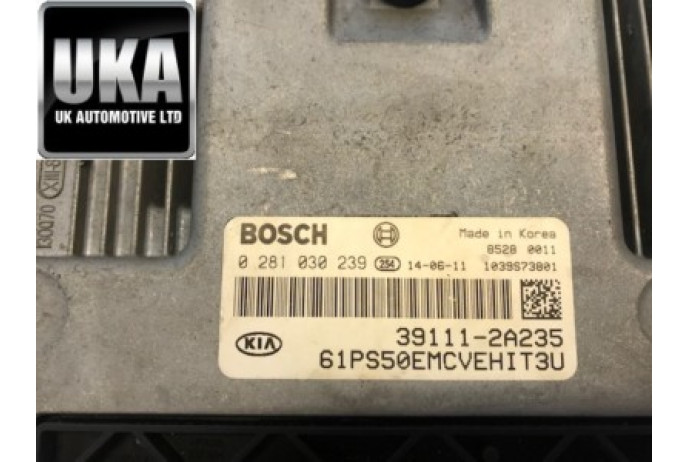 ECU 39111-2A235 KIA SOUL 1.6 CRDI DIESEL ENGINE MANAGEMENT D4FB 0281030239